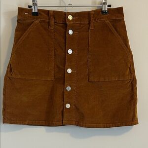 Lucky Brand Brown Corduroy Mini Skirt